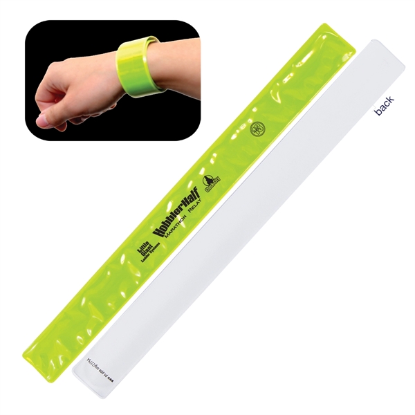 Neon Yellow color option for Reflective Safety Slap Bracelet