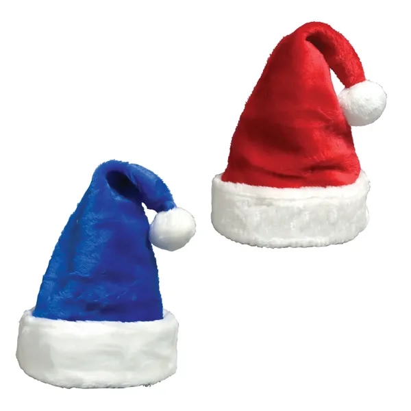 Blue color option for Plush Santa Hat