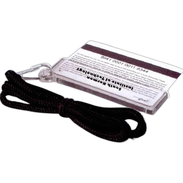 Clear color option for Easy Slide Id Holder With Lanyard