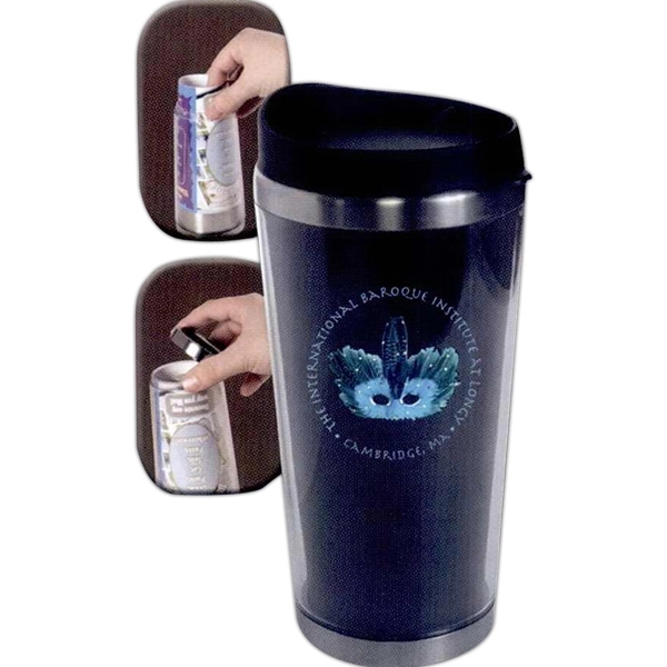 Clear-Black color option for 12 Oz Stainless Steel Tumbler