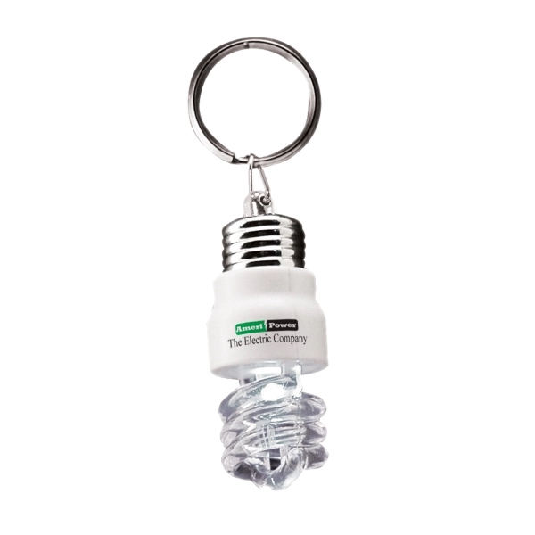 Clear color option for Light Up Bulb Keytag