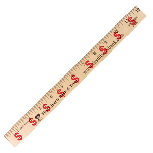Photo of Dollar Sign/Financial Background Rulers   Clear Lacquer Finish