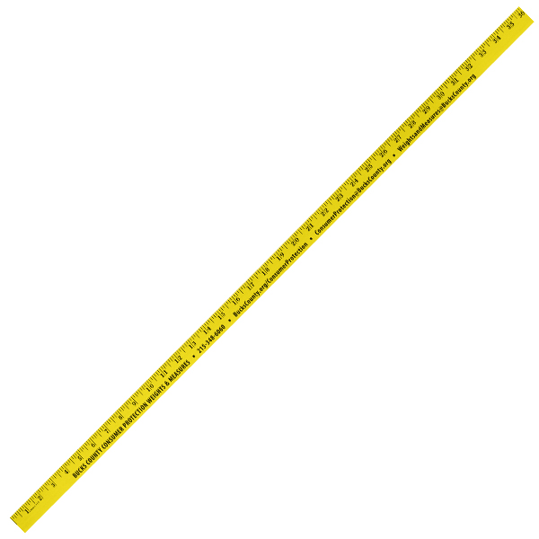 Yellow color option for Enamel Finish Yardsticks