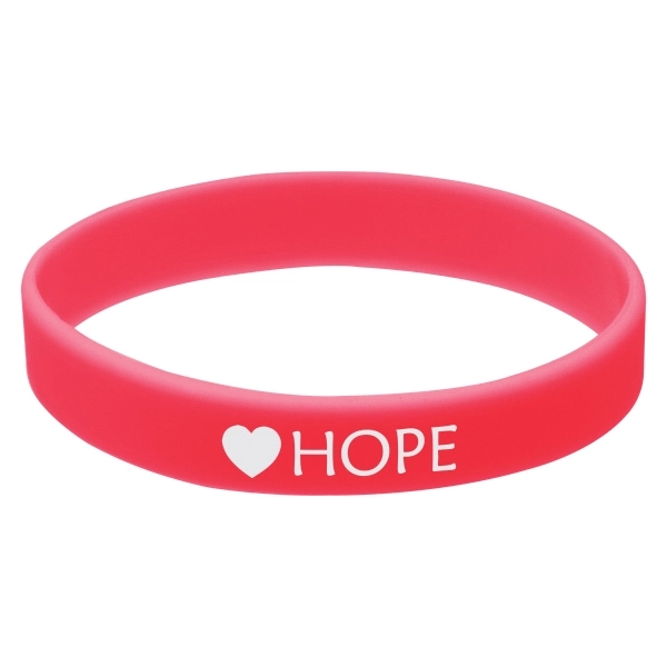 Red color option for Quick Turn Pad Printed Wristband
