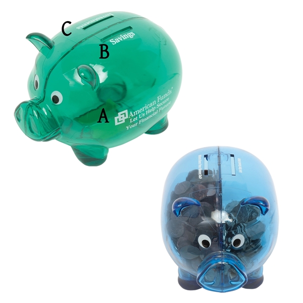 Translucent Blue color option for Dual Savings Piggy Bank