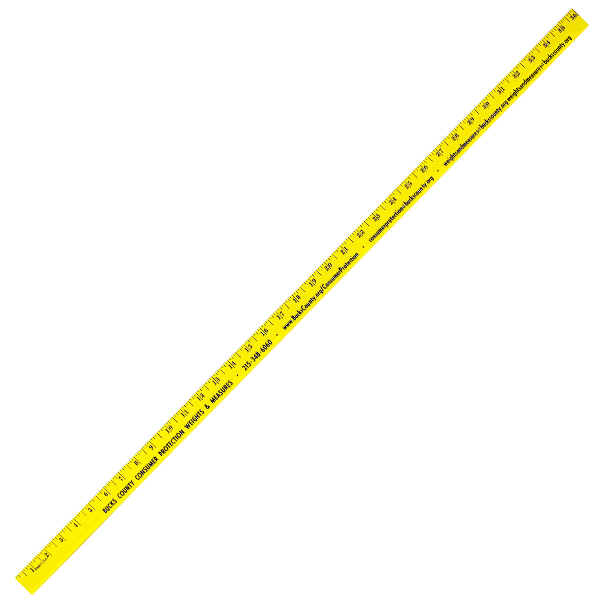 Yellow color option for Fluorescent Finish Yardsticks