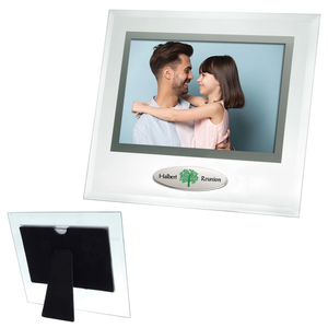 Photo of Beveled Glass Frame With Metal Accent