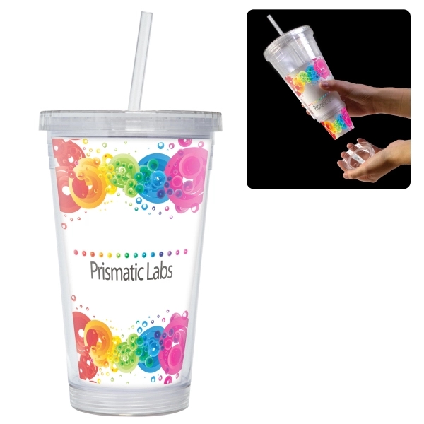Clear color option for Tumbler With Straw