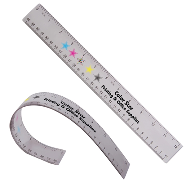 Clear color option for 12" Flexible Ruler