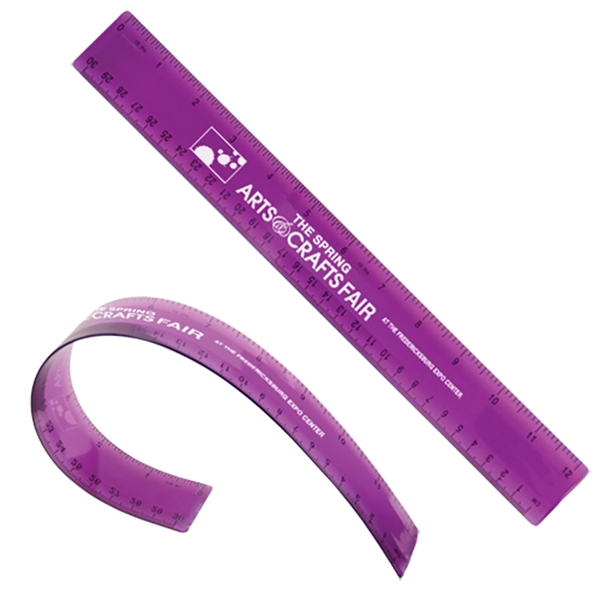 Translucent Purple color option for 12" Flexible Ruler