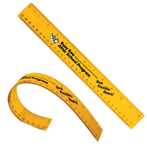 Translucent Yellow color option for 12" Flexible Ruler