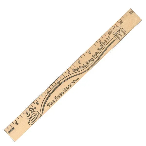 Photo of Get Out/Stay Out "U" Color Rulers   Natural Wood Finish