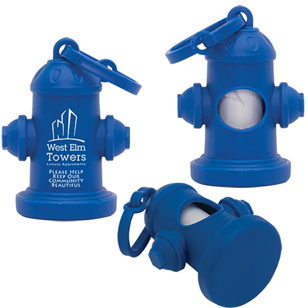 Blue color option for Fire Hydrant Pet Waste Bag Dispenser