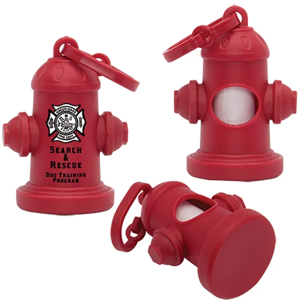 Red color option for Fire Hydrant Pet Waste Bag Dispenser