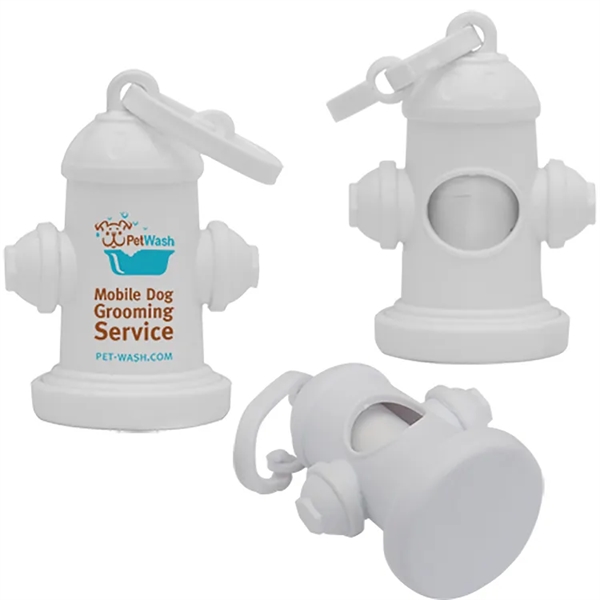 White color option for Fire Hydrant Pet Waste Bag Dispenser