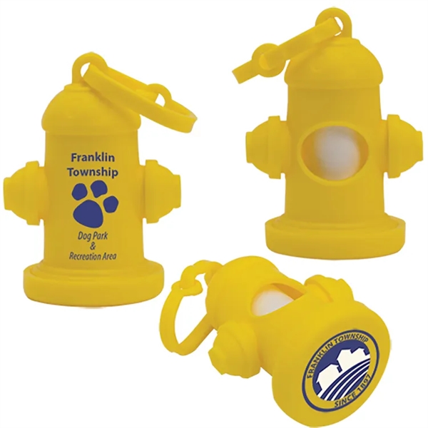 Yellow color option for Fire Hydrant Pet Waste Bag Dispenser