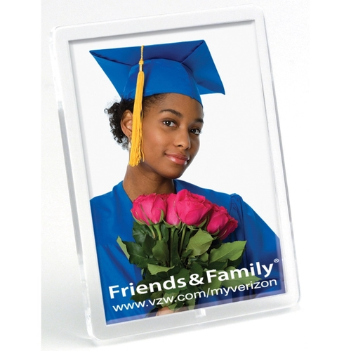 Main photo of 1 3/4" X 2 3/4" Translucent Magnetic Snap In Frame