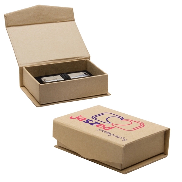 Brown color option for Usb Kraft Box