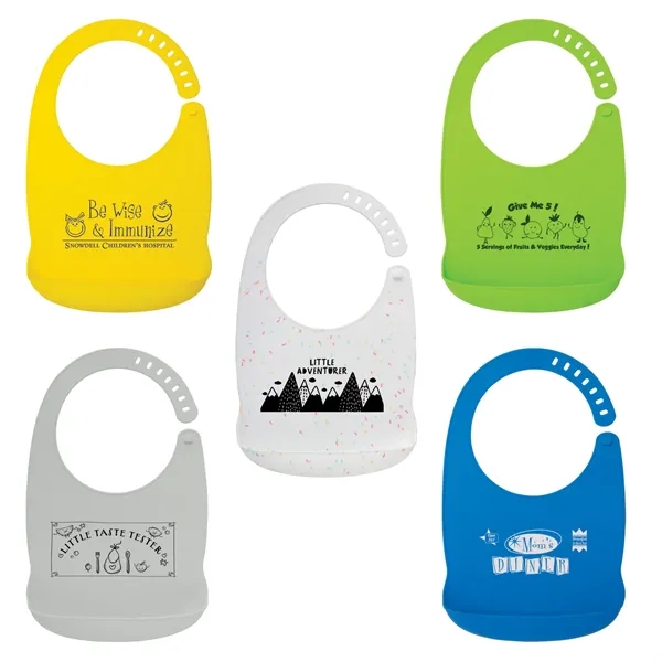 Blue color option for Silicone Baby Bib