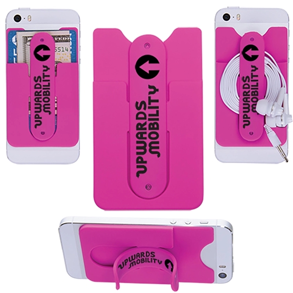 Pink color option for 3 In 1 Cell Phone Card Holder