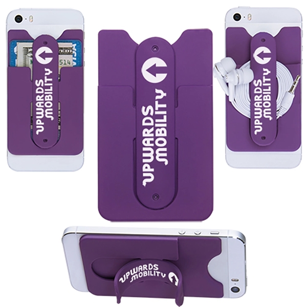 Purple color option for 3 In 1 Cell Phone Card Holder