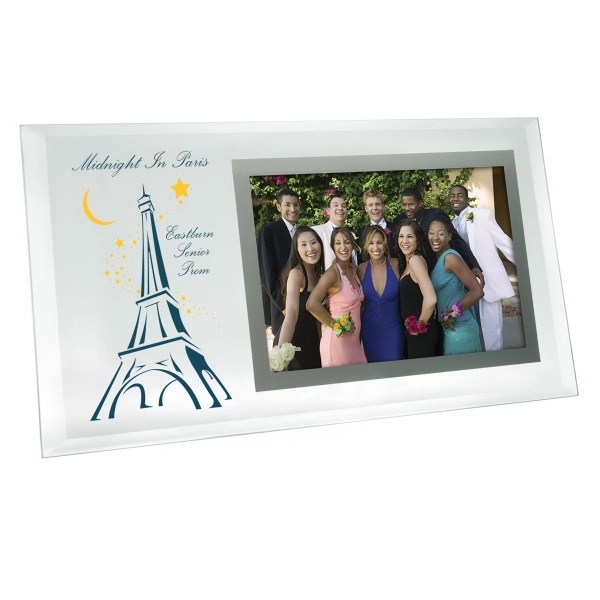 Clear-Silver color option for 6 X 4 Horizontal Beveled Glass Frame