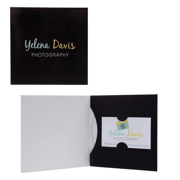 Black color option for Paper Cd/Dvd Business Card Folio