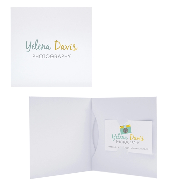 White color option for Paper Cd/Dvd Business Card Folio