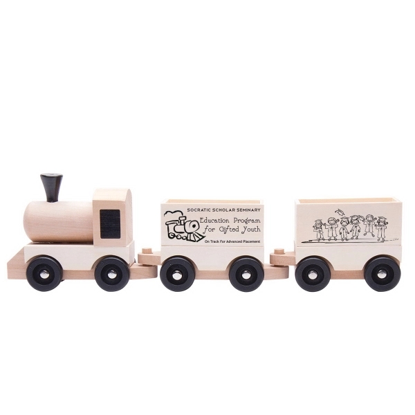 Wood color option for Wooden Train Set
