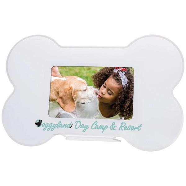 White color option for Dog Bone Photo Frame