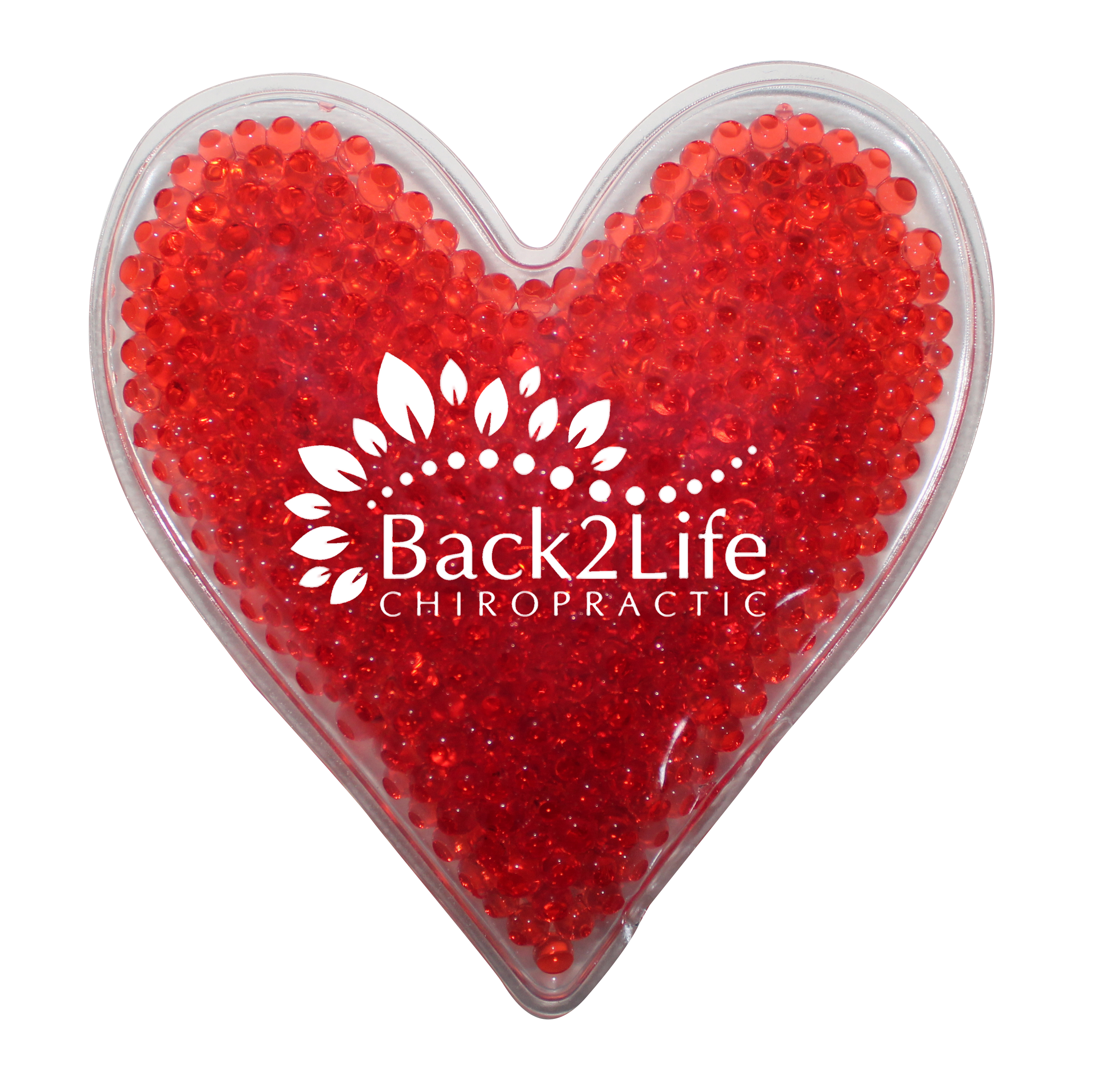Red color option for Heart Gel Bead Hot/Cold Pack