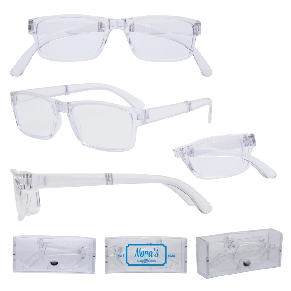 Clear color option for Folding Reading Glasses