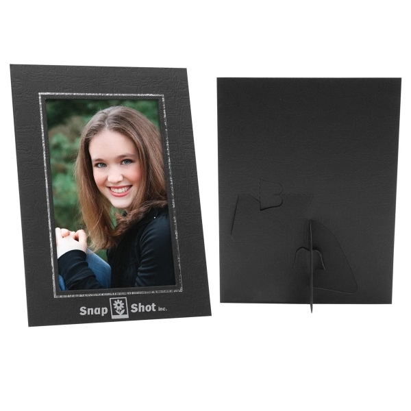 Black-Silver color option for 4 X 6 Easel Cardboard Picture Frame