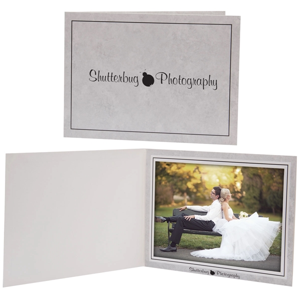 Gray color option for 7 X 5 Gray Marble Photo Folder