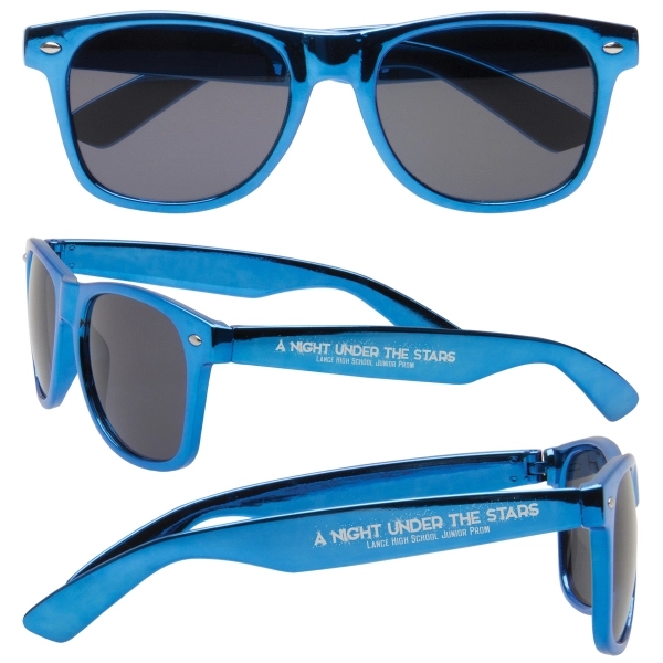 Blue color option for Metallic Sunglasses