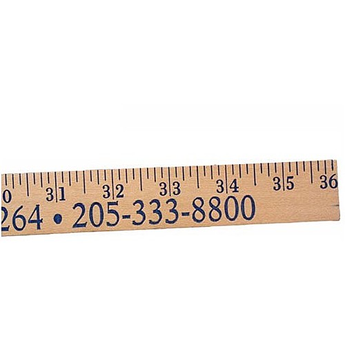 Photo of Heavy Duty Yardsticks  Clear Lacquer Finish