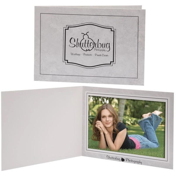 Gray color option for 6 X 4 Gray Marble Photo Folder