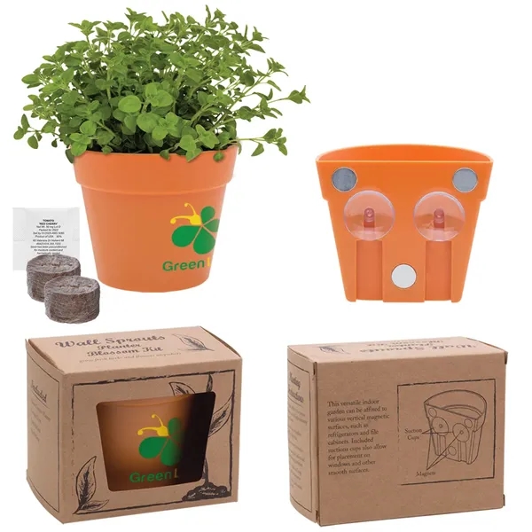 Orange color option for Wall Sprouts Planter Blossom Kit