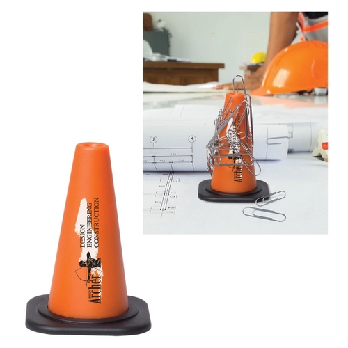 Main photo of Magnetic Safety Cone Paper Clip Holder