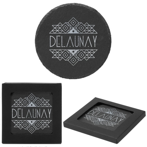 Main photo of Round Slate Coasters