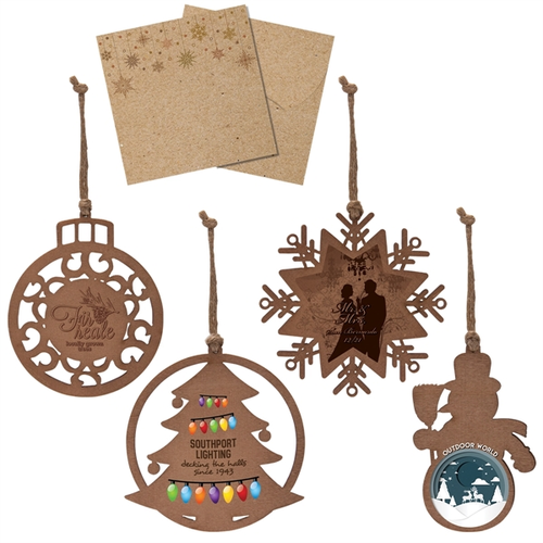 Main photo of Wood Holiday Christmas Tree Ornament