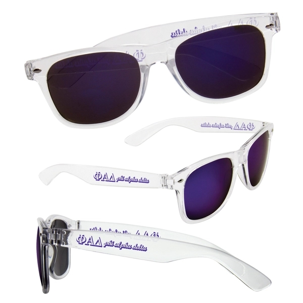 Purple-Blue color option for Mirrored Lens Sunglasses