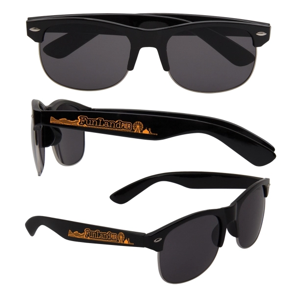 Black color option for Half Frame Sunglasses