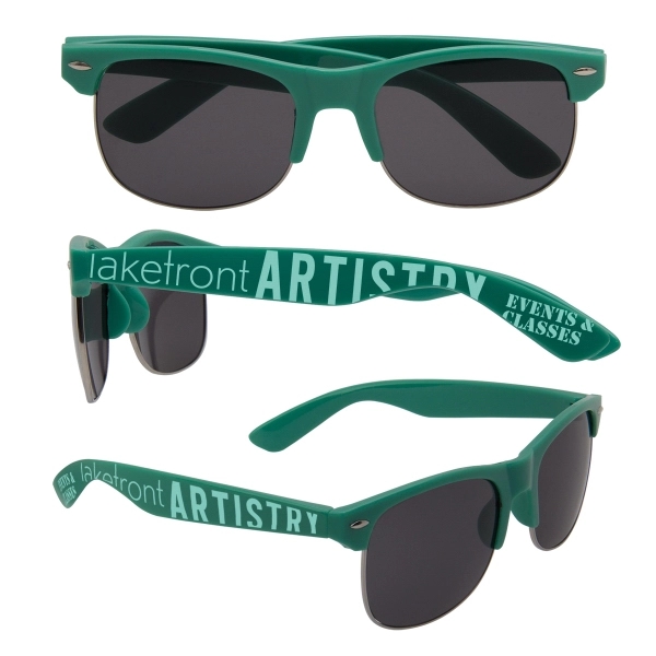 Green color option for Half Frame Sunglasses