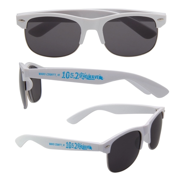 White color option for Half Frame Sunglasses