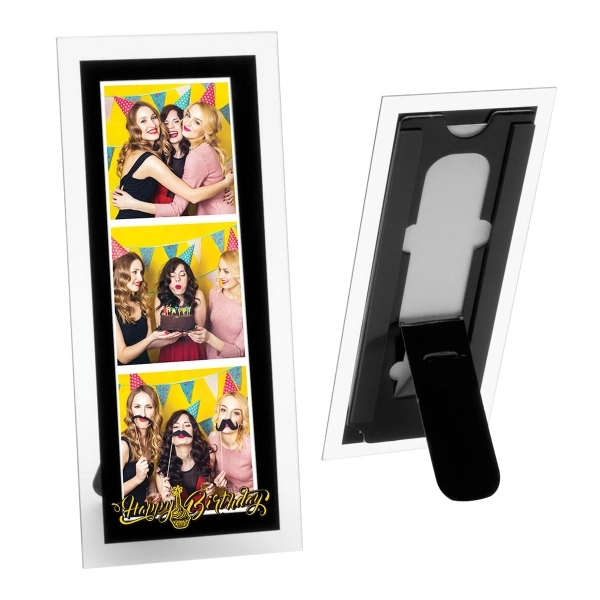 Clear-Black color option for 2 X 6 Magnetic Promo Frame
