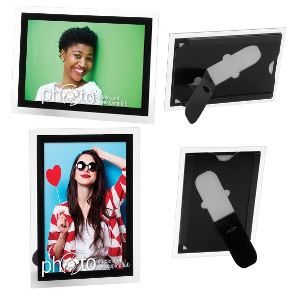 Clear-Black color option for 4 X 6 Magnetic Promo Frame