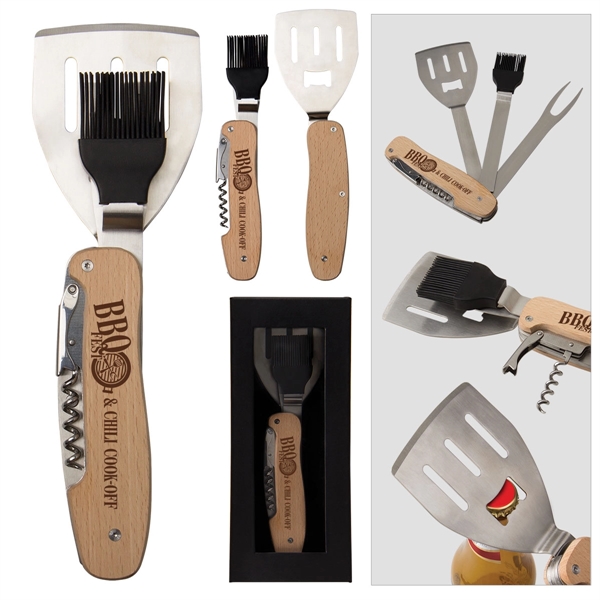 Beechwood color option for 5 In 1 Bbq Multi Tool