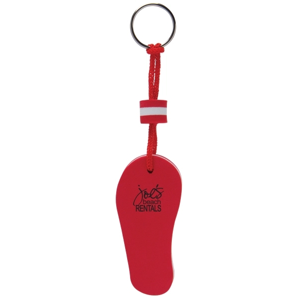 Red color option for Floating Flip Flop Keytag
