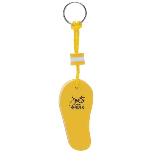 Yellow color option for Floating Flip Flop Keytag